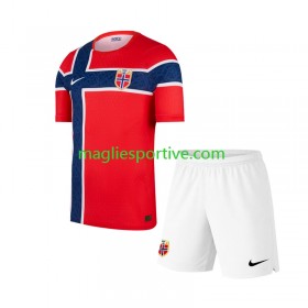 Completo Calcio Norvegia Bambino Divisa Prima Mondiali 2026